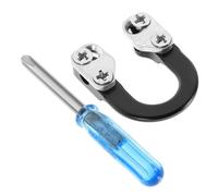 SOPOTUTU Metal Archery D Loop with Screwdrivers for Bowstring Stability and Precision Fit Composite Pulley Design Enhances Shooting Speed Suitable for Outdoor Training and Competitive