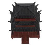 SOPOTUTU Mini Chinese Pavilion Pagoda Statue for Bonsai Aquarium Micro Landscape Lightweight Printed Ancient Architecture Model Tiny Zen Garden Decoration for Fairy Gardens and Fish Tanks