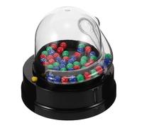 SOPOTUTU Mini Electric Number Picking Machine Portable Lottery Ball Picker Party Game with Transparent Design for Fair Random Draws Lightweight and Compact for Easy Carrying