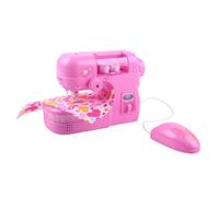 SOPOTUTU Mini Sewing Machine Educational Electric Crafting Kit for Beginners Realistic Design for Creative Play for Developing Fine Motor Skills and Imaginative Play