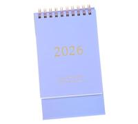 SOPOTUTU Minimalist Desk Calendar with Twin Wire Binding Compact Foldable Standup Table Planner for Home and Office Thick Paper Prevents Ink Bleed Monthly Management Organizer