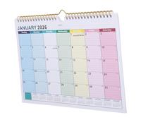 SOPOTUTU Month Academic Year Wall Calendar Sturdy Fade-resistant Paper Vertical Hanging Planner with Global Holidays Clear Display for Office Home and School Organization