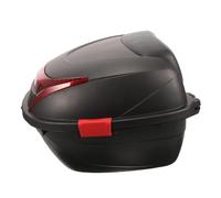 SOPOTUTU Motorcycle Tail Pack and Rear Seat Storage Box Large Capacity Matte Black with Reinforced Base and Adjustable Straps Universal for Electric Scooters and Motorbikes Random Color