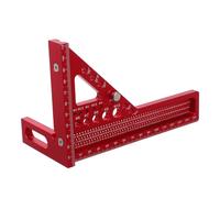 SOPOTUTU Multi-angle Aluminum Alloy Carpenter Square Protractor Ruler with Hidden Pin for Precise Woodworking Measurements and Hole Scribing Portable Metric Layout Tool for Engineers and