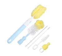 SOPOTUTU Multi-function Bottle Drying Rack with Pacifier Brush and Independent Draining Brackets Storage Organizer for Bottles Pump Parts Straws and Feeding Accessories Space-saving Design