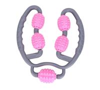 SOPOTUTU Multi-Function Fitness Leg Clamp Massager Roller for Muscle Relaxation and Slimming Ergonomic Handheld Massage Stick for Legs Shoulders Neck Arms Pink Random Color