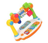 SOPOTUTU Multi Functional Musical with Colorful Lights and Rotating Music for Early Educational Play Sensory Learning Instrument for Brain Development and Hand Eye Coordination Random Color