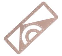SOPOTUTU Multi Purpose Aluminum Alloy Drawing Ruler Tool with Metal Scale Integrated Protractor and Triangle for Art Design Architecture School Office Suitable for Students and Engineers