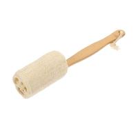 SOPOTUTU Natural Loofah Long Handle Bath Brush for Shower Back Scrubber Exfoliating Body Cleaning Brush with Grip Easy Hang for Men and Women for Full Body Use