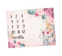 SOPOTUTU Photo Blanket 100x81cm Photography Background Prop Newborn Growth Chart Mat for Photoshoot