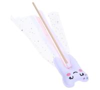 SOPOTUTU Pink Tooth Fairy Wand with Ribbon Lightweight Angel Stick for Dress Up Stage Performance Party Favor Portable Magical Prop for Role Play and Fancy Dress