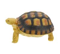 SOPOTUTU Plastic Land Tortoise Model for Realistic Artificial Turtle Statue with Bright Colors Educational Animal Desktop Ornament for Cognitive Development and Early Learning