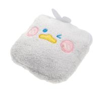 SOPOTUTU Plush Sanitary Napkin Bag with Embroidery, Medium Cartoon Menstrual Pad Holder for Women, Soft Makeup Pouch Suitable for Travel and Daily Use