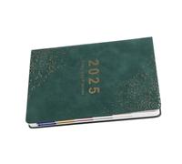 SOPOTUTU Portable Academic Planner Green Daily Schedule Notepad Yearly Calendar Book Business Organizer for Professionals Stylish Annual Planner for Home Office