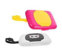 SOPOTUTU Portable Baby Wipes Dispenser Box Set, Small Wet Tissue Holder for Travel and Diaper Bag, Plastic, Reusable 2pcs Pack (Purple Black, Random Style