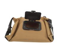 SOPOTUTU Portable Camping Tissue Holder Bag Khaki Canvas Napkin Dispenser Multi-use Outdoor Wipes Storage Pouch for Hiking Picnics Home and Car and Lightweight Accessory