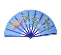 SOPOTUTU Portable Chinese Style Tai Chi Folding Fan for Dance Performance Lightweight Sturdy Kung Fu Hand Fan with Loud Opening Sound Compact and Easy to Carry for Festivals and Stage Use