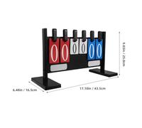 SOPOTUTU Portable Detachable Sports Tabletop Scoreboard with Clear Four and Six-digit Display High-visibility Numbers for Volleyball Basketball Tennis Badminton Soccer Indoor Outdoor Use