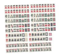 SOPOTUTU Portable Mini Mahjong Easy-read Tiles Safe Material Traditional Chinese Game for Travel Party Entertainment Enhances Social Interaction Suitable for All Ages