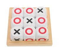 SOPOTUTU Portable Mini Ox Game Board Set for Compact Travel-friendly Toe Early Education Chess Kit Enhancing Logical Thinking and Social Interaction for Boys