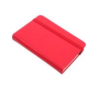 SOPOTUTU Portable Notebook Red PU Cover Miniature Notepad for Students and Professionals Thick Inner Pages for Diary Meeting Notes To-do Lists Creative Writing Travel Journal Bulk Small