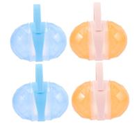 SOPOTUTU Portable Pacifier Holder Storage Box for Baby, 4 Sets Pp Material Pacifier Case with No Thorns Design, for Purse and Handbag Use to Keep Small Things and Baby Snacks Clean