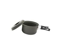 SOPOTUTU Portable Single Camping Pot Multi-Function Instant Noodle Cooking Pot with Open Fire Heating for Outdoor Hiking Picnic, Black