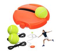 SOPOTUTU Portable Tennis Rebound Trainer with Stable Fillable Base and Elastic Cord Ball Tennis Practice Equipment for Beginners to Skills Anytime