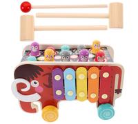 SOPOTUTU Pounding Wooden Hammering Game Educational for Preschool Fine Motor Skill Development Interactive Play