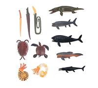 SOPOTUTU Prehistoric Animal Model Simulated Sea Creatures Figurines Educational Ocean Animal for Early Learning and Cognitive Development