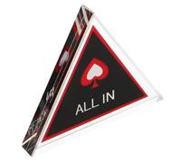 SOPOTUTU Professional Dealer Button Poker Guard with Smooth Surface Sturdy Card Game Accessory for Hold and Blackjack Versatile Multi Functional Game Counter for Indoor and Outdoor Use