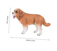 SOPOTUTU Realistic Saint Dog Figurine Educational for Multi Functional Simulated Puppy Model for Early Learning Home Decoration and Birthday Gift