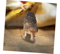 SOPOTUTU Realistic Small North American Model Abs Animal Figurine for Cognitive Learning Stable Standing Wildlife Decor for Home Desk Garden Display