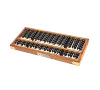 SOPOTUTU Retro Style Row Bead Wooden Abacus for Educational Math Learning Tool for Early Numeracy Development Convenient Counting Aid for School and Home Use