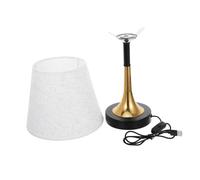 SOPOTUTU Retro Table Lamp LED with Fabric Lampshade USB Rechargeable Warm Light Compact Vintage Bedside Lamp for Bedroom Living Dormitory Office Decor