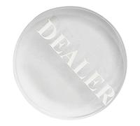 SOPOTUTU Reusable Crystal Poker Dealer Button Wear Resistant Convenient Game Dealer Marker for Professional Poker Tournaments Card Accessory for Outdoor and Indoor Play