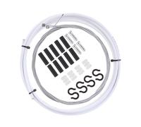 SOPOTUTU Road Bike Brake and Shifting Cable White Gear and Brake Line Tubing for Mountain and Road Bikes High Strength Wear Resistant Cycling Replacement Parts