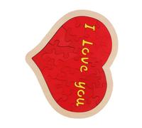 SOPOTUTU Romantic Wooden Heart Puzzle Board for Valentine S Day Wedding Anniversary Large Handcrafted Heart-shaped Jigsaw for Couples Portable Creative Gift to Celebrate Love and Memories