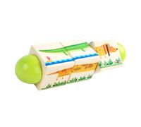 SOPOTUTU Rotating Jigsaw Puzzle for Early Education Grasping Blocks with Bright Colors and Shapes Parent Interactive Montessori Learning for Preschool