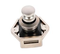 SOPOTUTU Rv Cupboard Lock Push Button Latch Keyless Zinc Alloy Cabinet Lock for Drawer and Cupboard with Silver Abs Material, Safe and Reliable for Motorhome and Boat Use