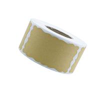 SOPOTUTU Self Adhesive Kraft Seal Stickers Blank Wrapping Labels for Gift Packaging Baking Jars Pantry Storage with Strong Adhesion Residue for Paper Plastic Glass Fabric