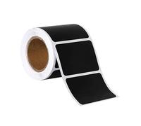 SOPOTUTU Self-Adhesive Name Tag Labels Square PVC Removable Stickers for Kitchen Storage Organization Plain Stickers for Home Office Classroom Classification
