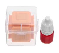 SOPOTUTU Self-Inking Six-Sided Teacher Stamp Yellow for Handwriting Practice, Writing Line Stamp for, Classroom Education Stamper for Early Learning and Student Writing Tools