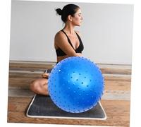 SOPOTUTU Sensory Massage Yoga Ball for Pregnancy Multi-use Exercise Fitness Ball for Balance Muscle Strength and Sensory Training Safe Grip for Expectant Mothers Blue Massage Sphere