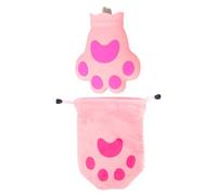 SOPOTUTU Silicone Cat Paw Ice Bag Pink, Creative Cooling Ice Pouch for Summer, Reusable Hot and Cold Pack for Travel and Outdoor Use