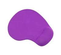 SOPOTUTU Silicone Wrist Rest Mouse Pad Non-slip PU Base Ergonomic Wrist Support Cushion for Home Office Travel Portable Purple Mousemat with Smooth Fabric Surface for Comfortable Long-term