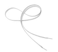 SOPOTUTU Silver Glitter Colored Shoelaces for Sneakers Sports Shoes Canvas Flat Trainer Laces with Sparkling Texture for DIY and Casual Footwear