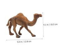 SOPOTUTU Simulation Camel Animal Model Educational for, Khaki Color Static Wild One-Hump Camel Figurine, Suitable for Learning and Zoo Animal Playsets