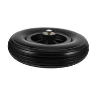 SOPOTUTU Solid Tires Wheelchair Front Caster Wheel Manual Wheelchairs Parts Replacement Pu Material Black