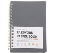 SOPOTUTU Spiral Password Book with Individual Alphabetical Tabs A6 Password Notepad for Efficient Organization and Versatile Use Made of Pp and Paper, Sl nd Stylish Design for Home